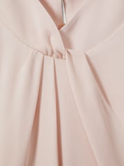 Reiss Nude Andressa Twist Neck Cut Out Midi Dress - Image 6 of 6