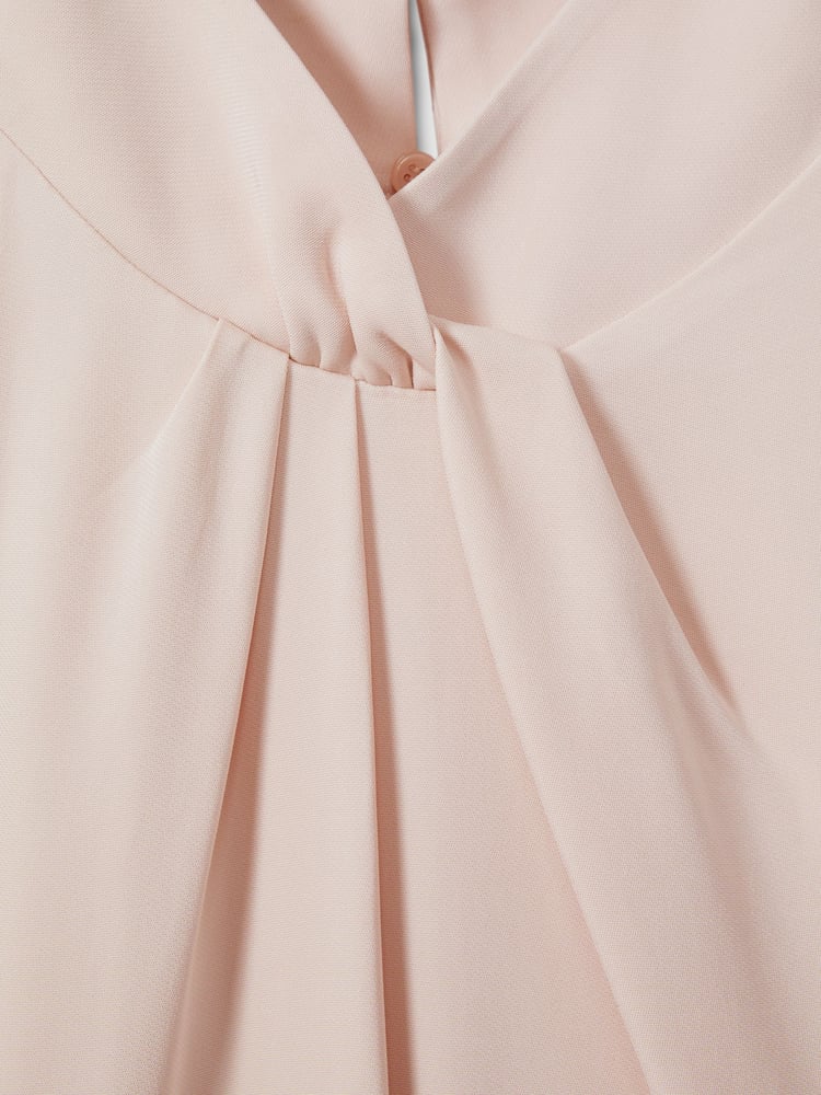Reiss Nude Andressa Twist Neck Cut Out Midi Dress - Image 6 of 6