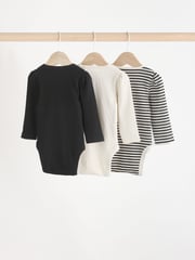 Black/White Baby Bodysuits 3 Pack - Image 2 of 11