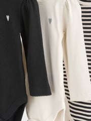 Black/White Baby Bodysuits 3 Pack - Image 7 of 11