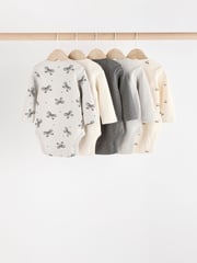 Black/White Baby Bodysuits 5 Pack - Image 2 of 13