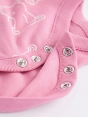 Pink Baby 100% Cotton Bodysuits 5 Pack - Image 11 of 12