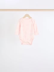 Pink Baby 100% Cotton Bodysuits 5 Pack - Image 3 of 12