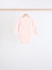 Pink Baby 100% Cotton Bodysuits 5 Pack - Image 8 of 12