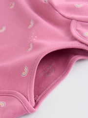 Multi 5 Pack Baby Long Sleeve 100% Cotton Pastel Bodysuits 7 Pack - Image 11 of 13