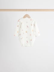 Multi 5 Pack Baby Long Sleeve 100% Cotton Pastel Bodysuits 7 Pack - Image 8 of 13