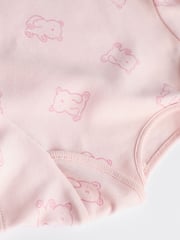 Pink Baby 100% Cotton Bodysuits 5 Pack - Image 11 of 12