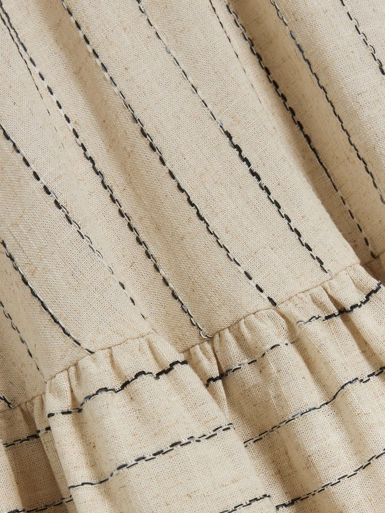 River Island Beige Long Sleeve Belted Shirt Dress - Image 5 of 5 River Island Beige Long Sleeve Belted Shirt Dress - Image 5 of 5
