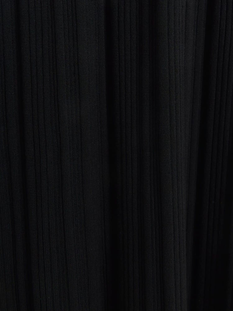 River Island Black Ribbed Knit Maxi Dress - Image 5 of 5