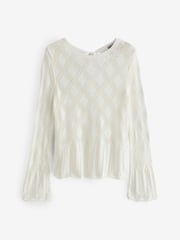 River Island White Crochet Tie Back Top - Image 5 of 5