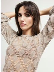 River Island Bronze Crochet Tie Back Top - Image 4 of 4