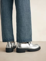 Silver Forever Comfort® Chunky Retro Loafers - Image 3 of 7