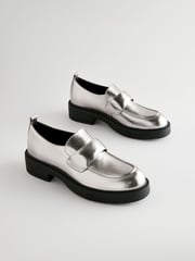 Silver Forever Comfort® Chunky Retro Loafers - Image 4 of 7