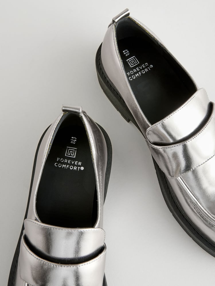 Silver Forever Comfort® Chunky Retro Loafers - Image 7 of 7