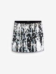 Black/Silver Sequin Skirt (3-16yrs) - Image 5 of 8