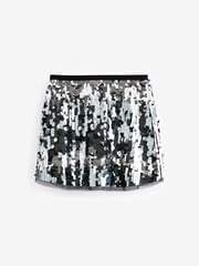 Black/Silver Sequin Skirt (3-16yrs) - Image 6 of 8