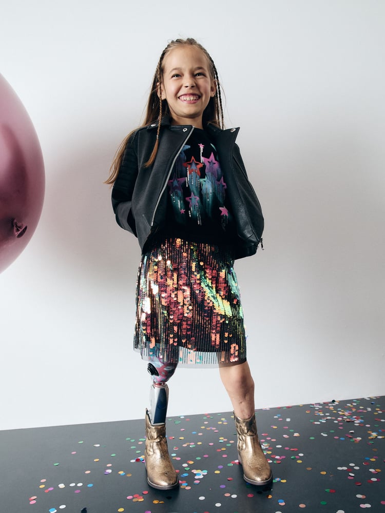 Rainbow Sequin Skirt (3-16yrs) - Image 1 of 6