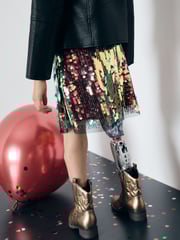 Rainbow Sequin Skirt (3-16yrs) - Image 2 of 6