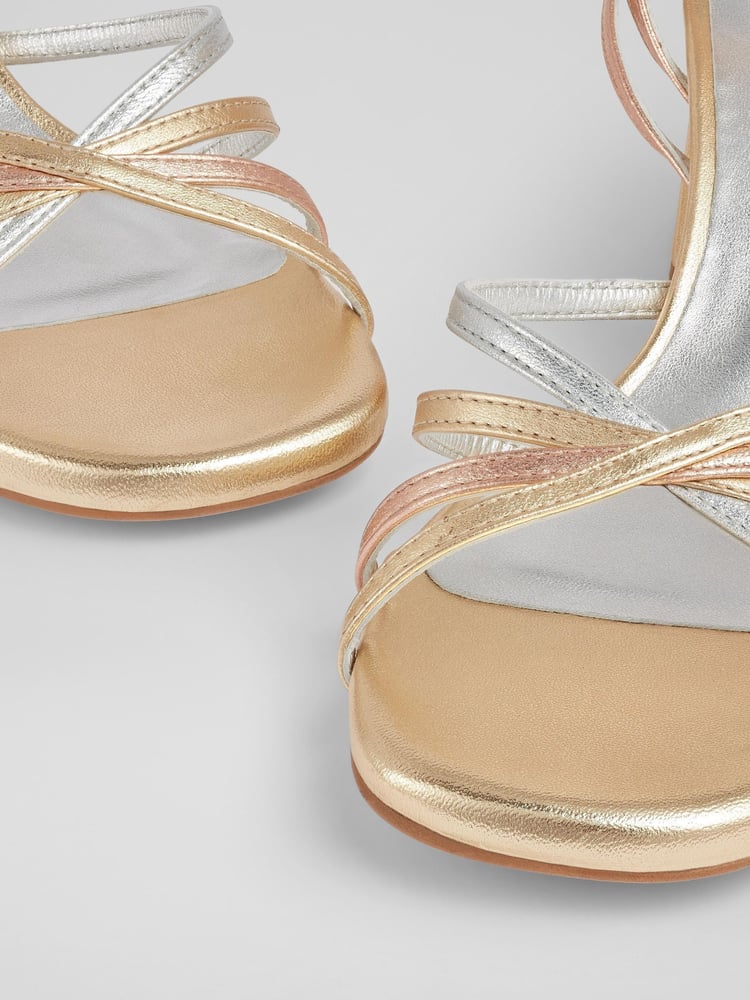LK Bennett Natural Starlet Strappy Sandals - Image 5 of 5