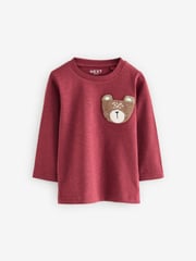 Green/Blue Long Sleeve Animal Print Character T-Shirts 3 Pack (3mths-7yrs) - Image 3 of 6
