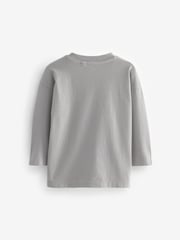 Rust Brown Plain Long Sleeve T-Shirts 5 Pack (3mths-7yrs) - Image 3 of 8
