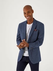 Skopes Blue Tailored Fit Cole Jacket - Image 2 of 10