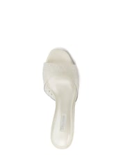 Dune London Cream Moonlit Sea Pearl Bridal Kitten Heel Mules - Image 6 of 6