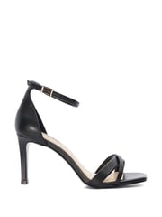 Dune London Black Madrina Cross Vamp Heeled Sandals - Image 2 of 6