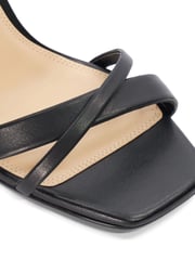 Dune London Black Madrina Cross Vamp Heeled Sandals - Image 6 of 6
