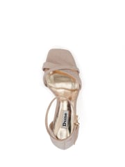 Dune London Natural Madrina Cross Vamp Heeled Sandals - Image 6 of 6