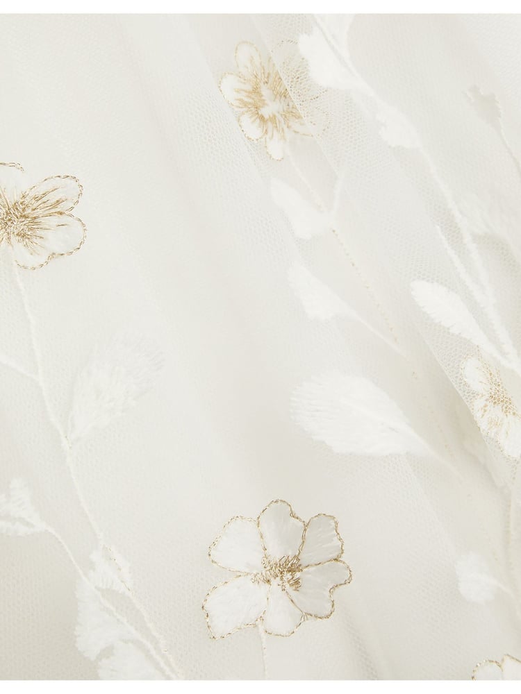 Monsoon Natural Sally Scuba Pleated Dress - Image 4 of 4