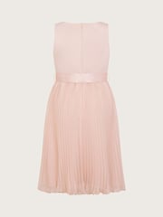 Monsoon Pink Sally Scuba Pleated Dress - Image 2 of 3
