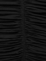 Reiss Black Marina Ruched Strapless Tube Top - Image 6 of 6