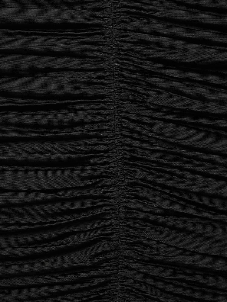 Reiss Black Marina Ruched Strapless Tube Top - Image 6 of 6