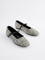 Blue & White Extra Wide Fit Forever Comfort® Square Toe Mary Jane Shoes - Image 1 of 5