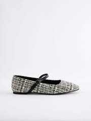 Blue & White Extra Wide Fit Forever Comfort® Square Toe Mary Jane Shoes - Image 2 of 5