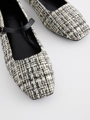 Blue & White Extra Wide Fit Forever Comfort® Square Toe Mary Jane Shoes - Image 3 of 5