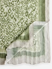 Sage Green Leopard Lightweight Scarf - Image 5 of 6