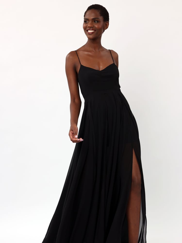 Religion Black Infamous Olsen Full Layer Maxi Dress - Image 2 of 6