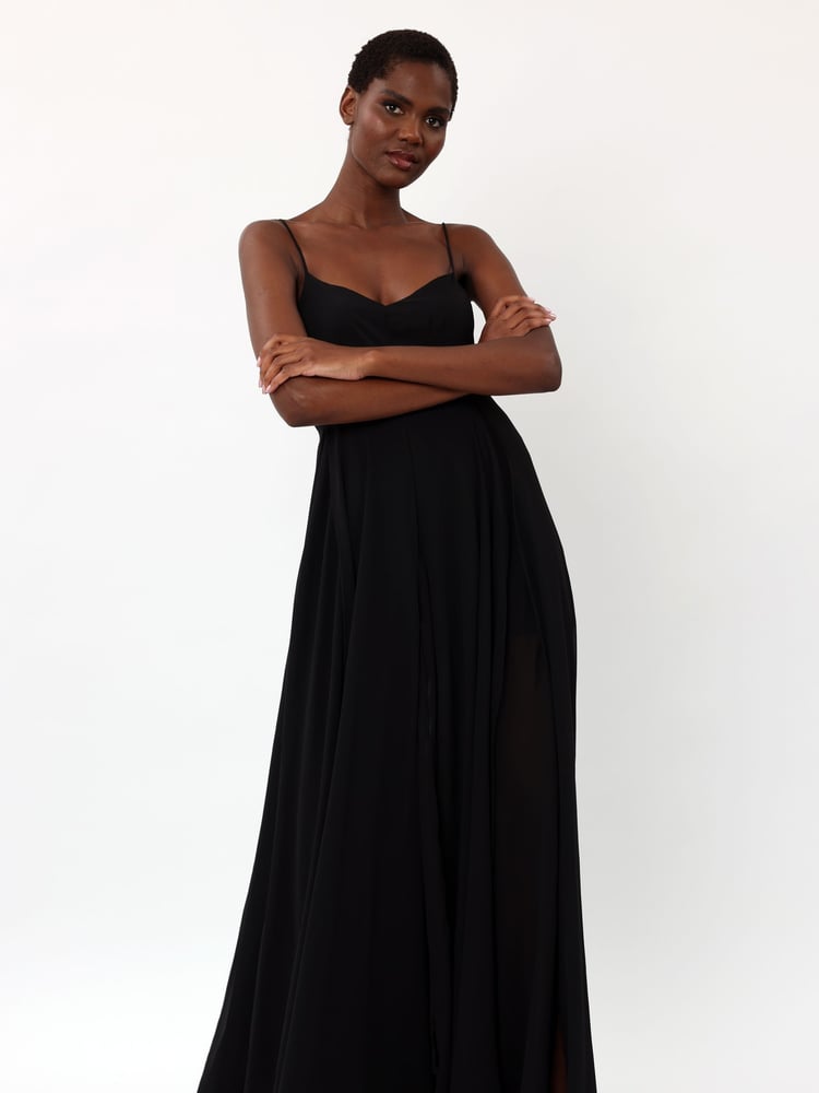 Religion Black Infamous Olsen Full Layer Maxi Dress - Image 6 of 6