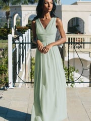 Lipsy Sage Empire Bridesmaid Maxi Dress - Image 1 of 2