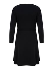 Pour Moi Black Bella Slinky Long Sleeve Tea Dress - Image 5 of 5