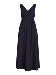 Vila Navy Sleeveless V Neck Tulle Maxi Dress - Image 4 of 5