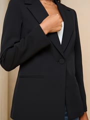 Lipsy Black Tailored Single Breasted Blazer - Image 4 of 4