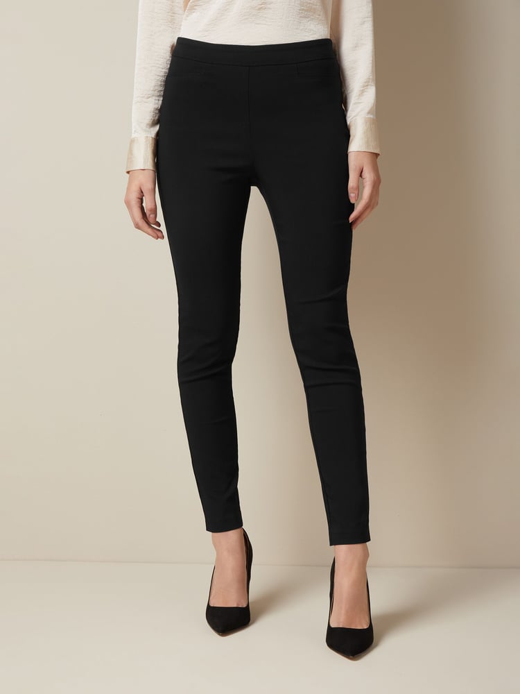 Friends Like These Black Sculpting Stretch Trousers - Image 1 of 4 Friends Like These Black Sculpting Stretch Trousers - Image 1 of 4