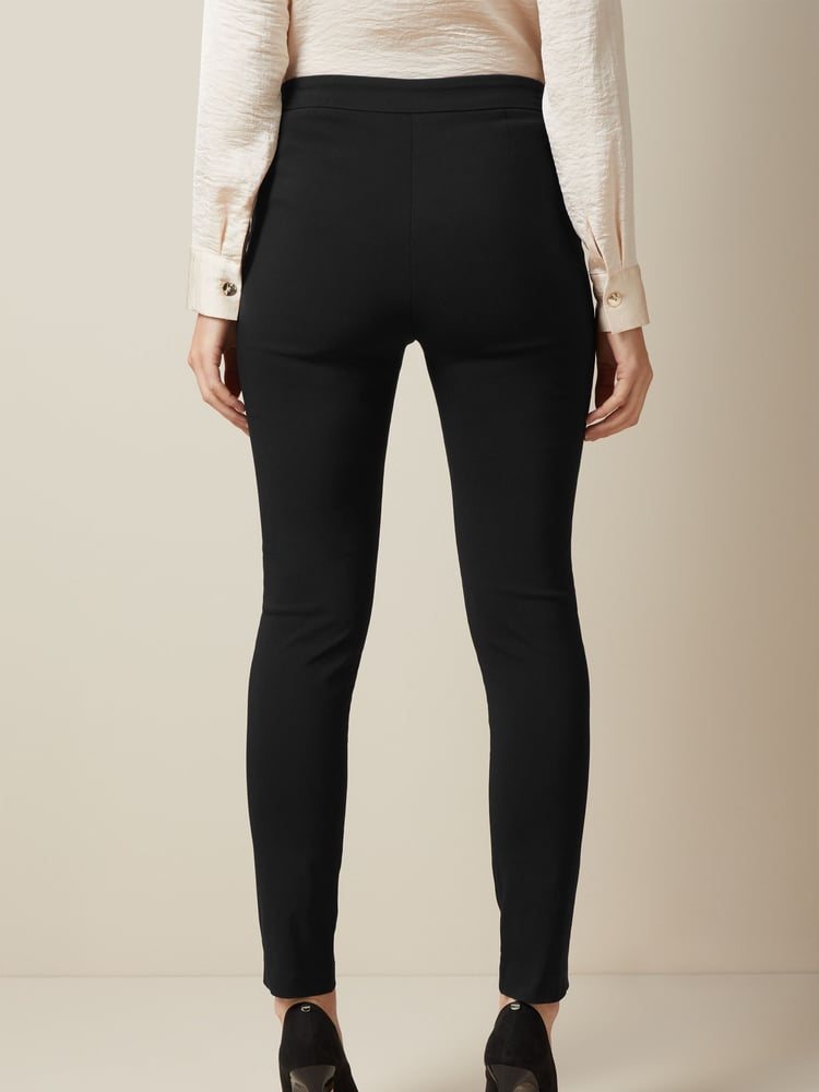 Friends Like These Black Sculpting Stretch Trousers - Image 2 of 4 Friends Like These Black Sculpting Stretch Trousers - Image 2 of 4