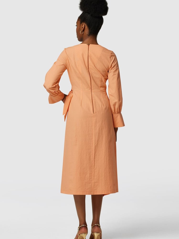 Closet Orange London Pleated Wrap Dress - Image 6 of 6