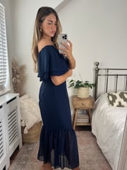 Style Cheat Navy Tara Bandeau Dress - Image 2 of 4