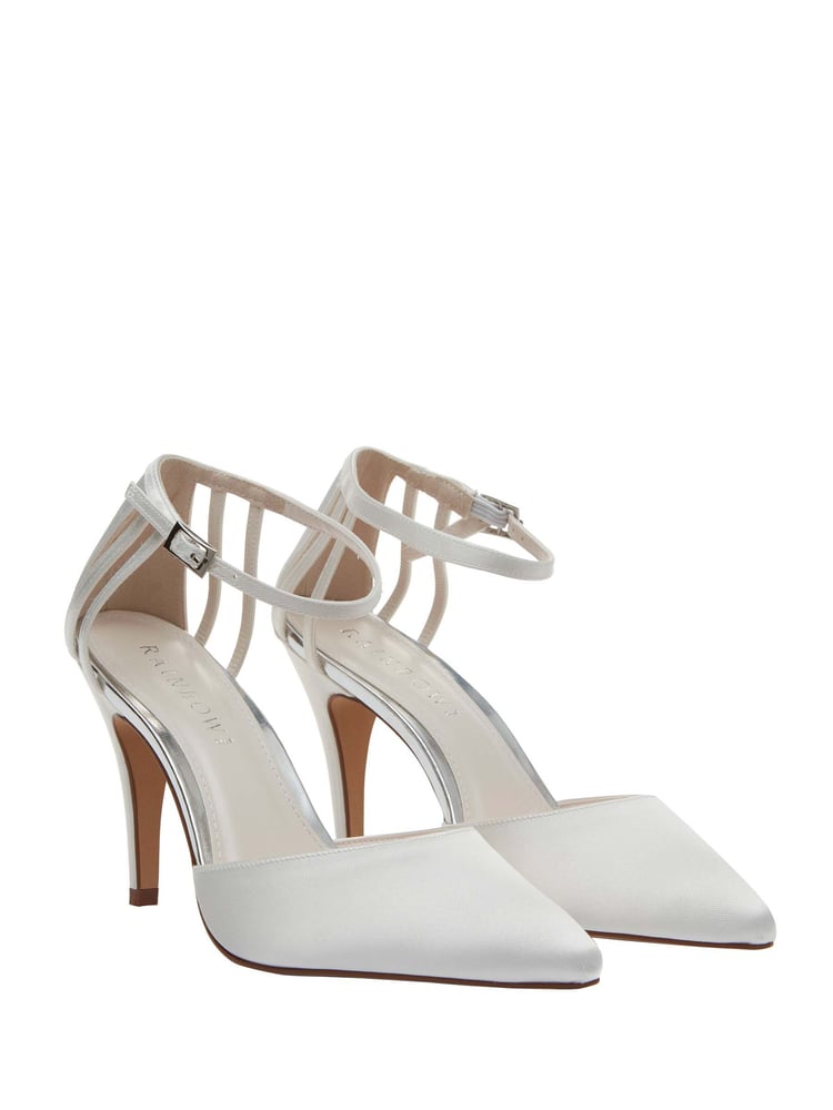 Rainbow Club Ivory Wedding Kennedy Strappy Stiletto Heel Bridal Court Shoes - Image 1 of 4