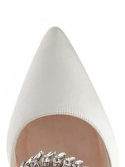 Rainbow Club Ivory Freya Bridal Sparkly Slingback Wedding Shoes - Image 3 of 4